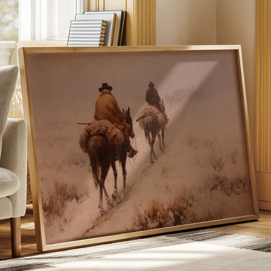 Dusty Trail Leads Through Winter Sage