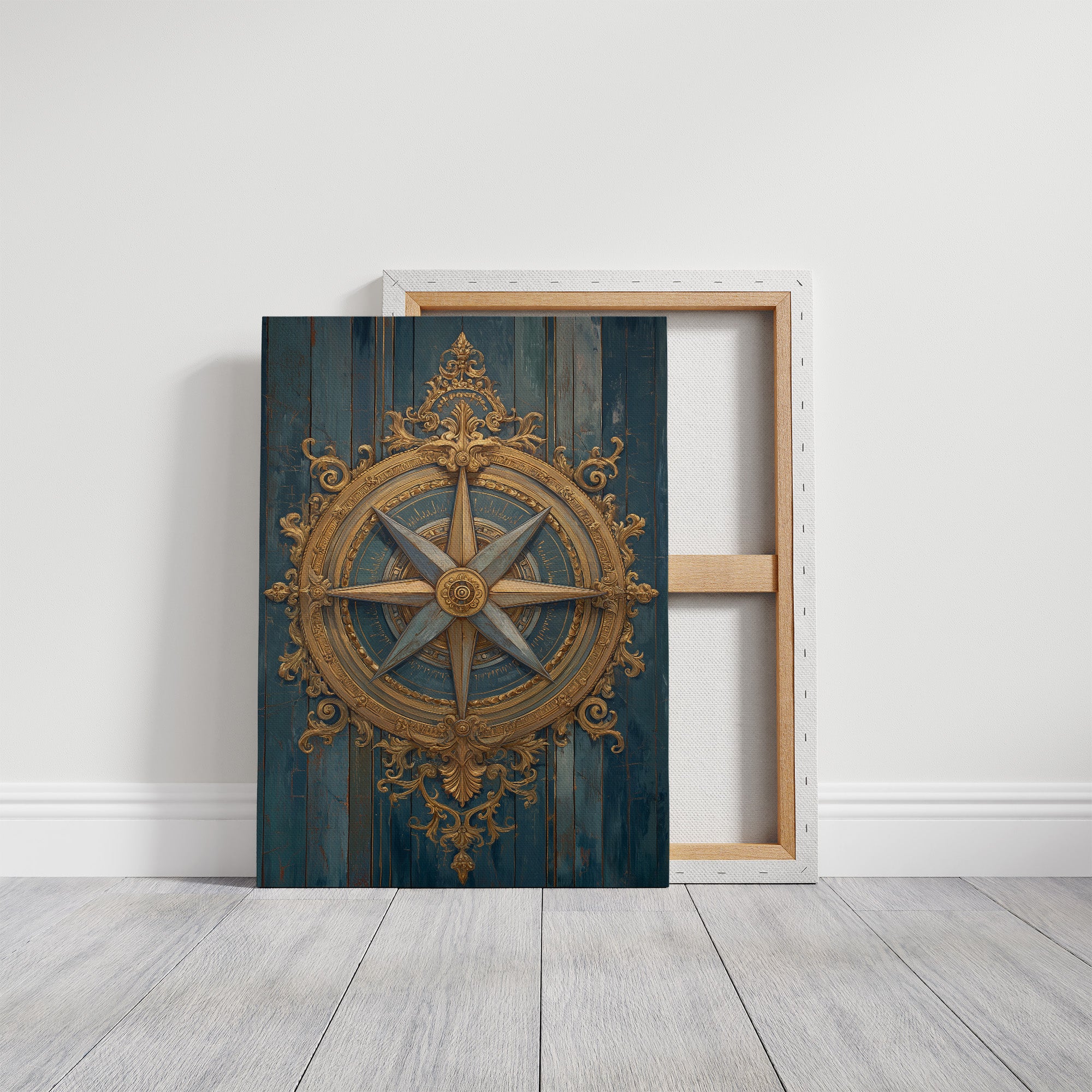 Gilded Compass Charts Distant Shores