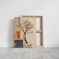 Solitary Tree Finds Golden Peace