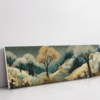 Golden Trees Beneath A Starlit Valley