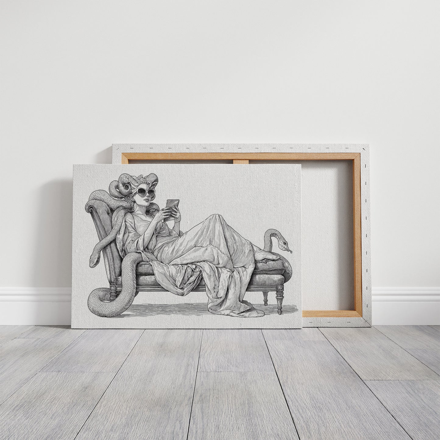 Modern Medusa's Digital Repose