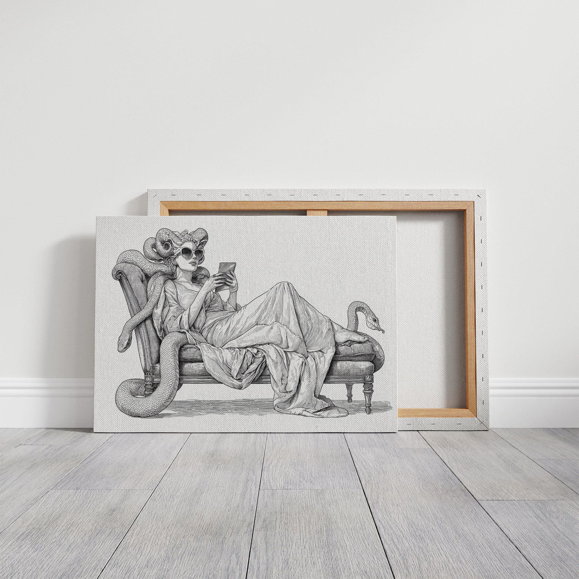 Modern Medusa's Digital Repose