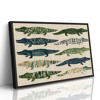 Ten Painted Alligators