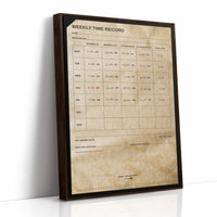 Clocked In: Weekly Time Record Print