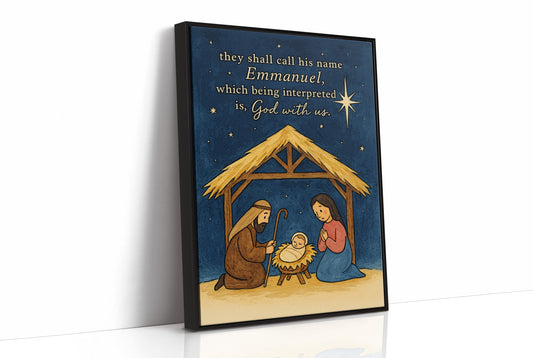 Starlit Manger Under Midnight Blue