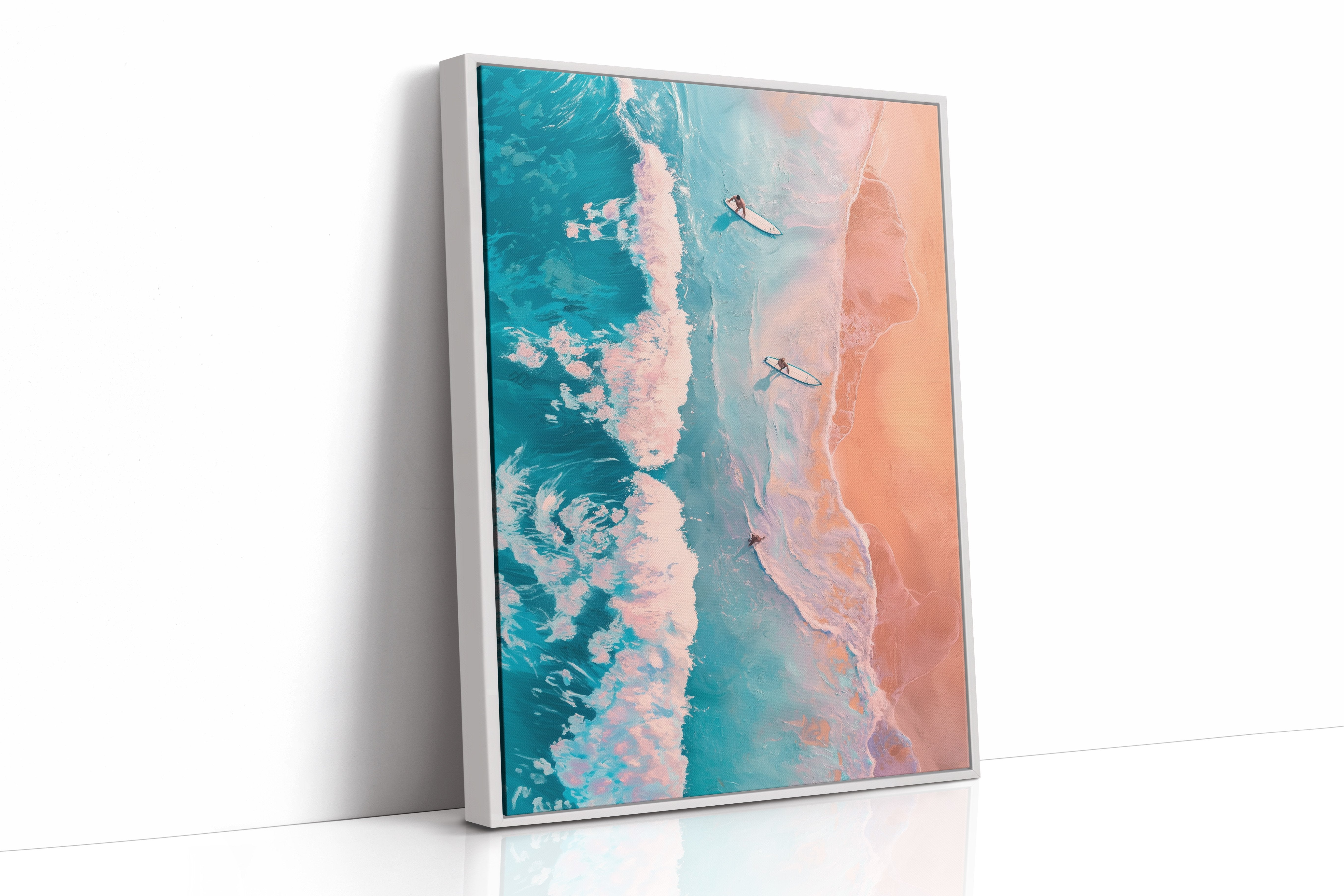 Surfers Chase Coral Tides