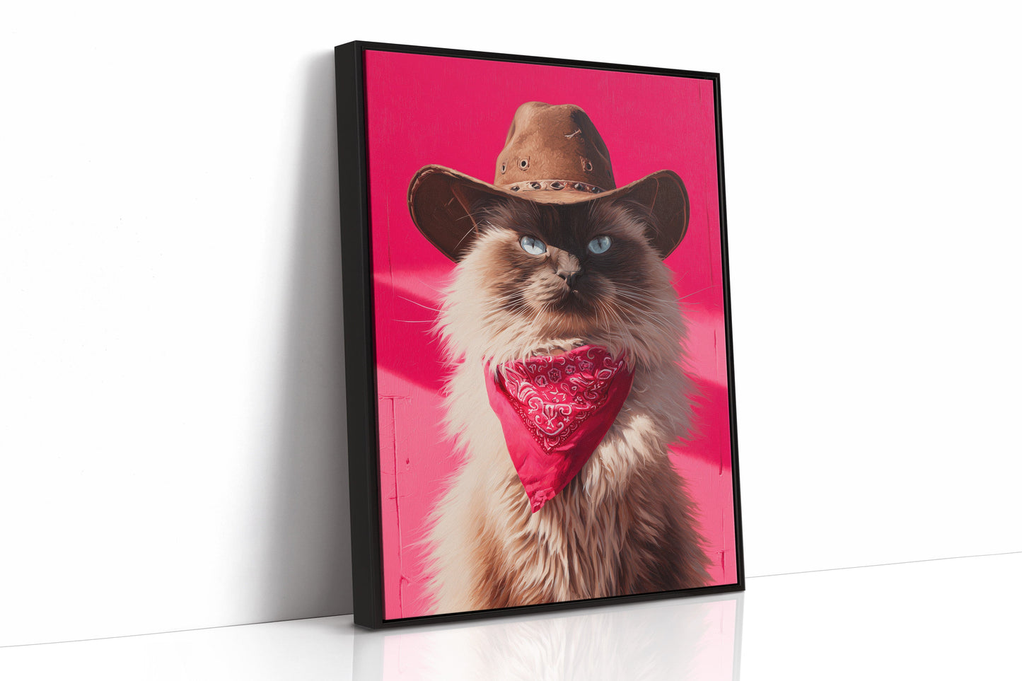 Feline Sheriff Rules Pink Mountains