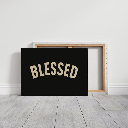 Blessed Minimalist Arch Text Print