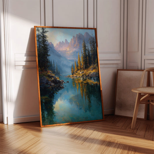 Peaks Paint Gold On Alpine Waters