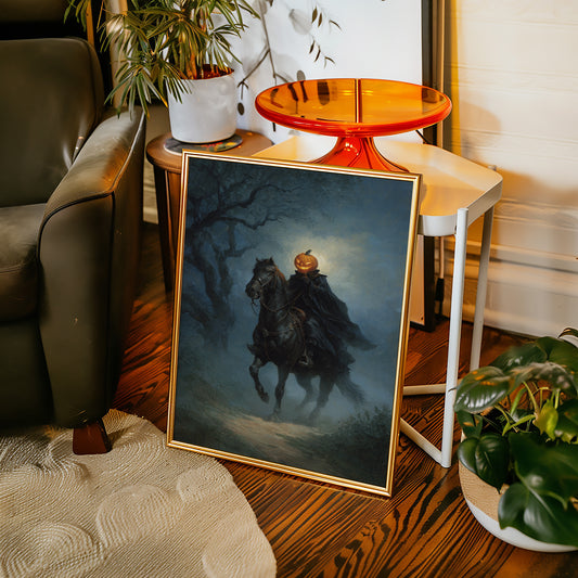Headless Horseman Gothic Canvas Print - Enigmatic Wall Art - Gallery Canvas image 9