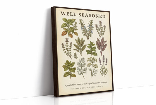 Well Seasoned: Vintage Herb Garden Chart