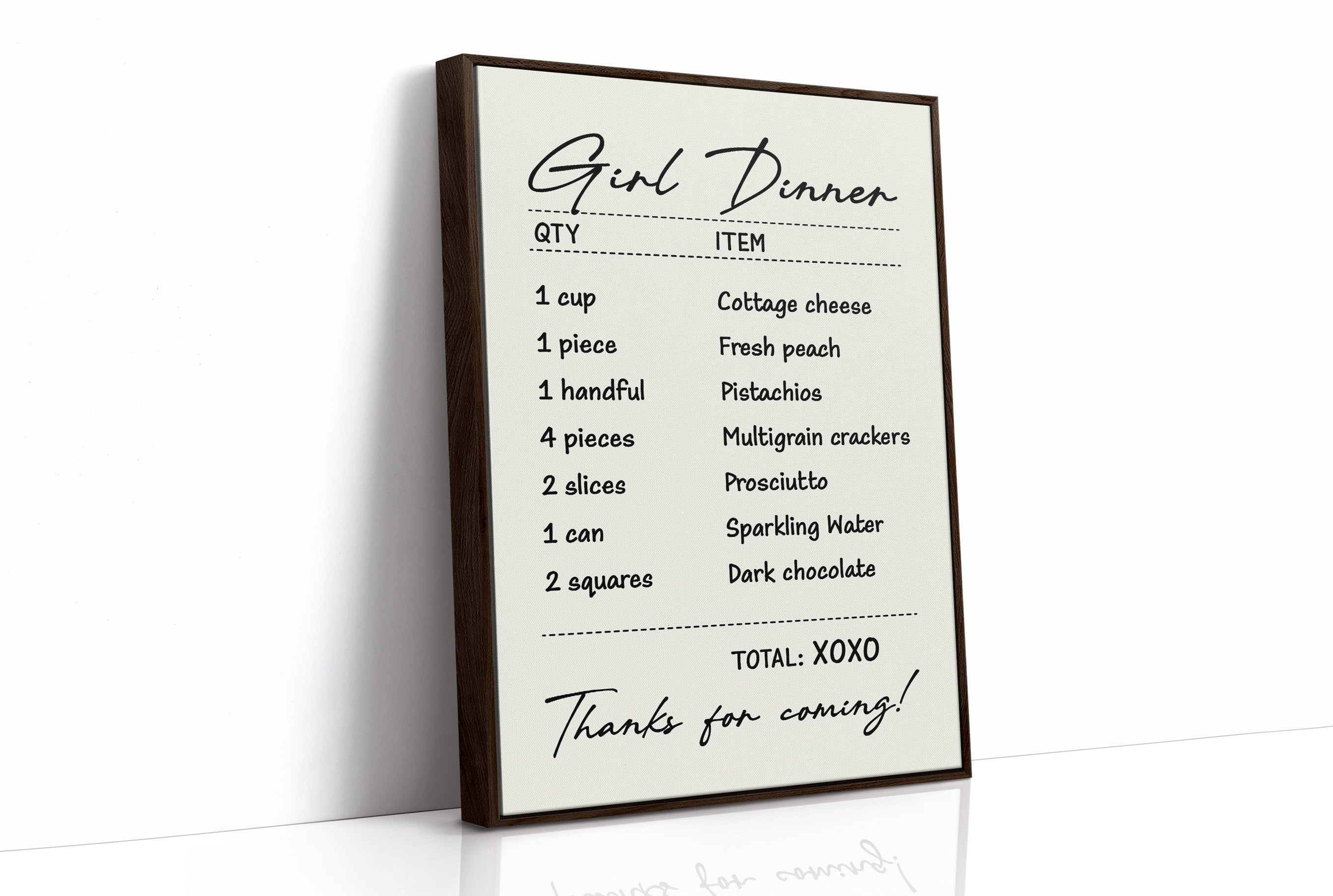 Girl Dinner, Take Three