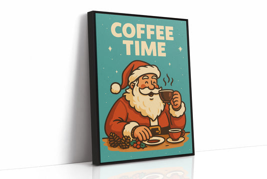 Santa Sips Before Morning Rush