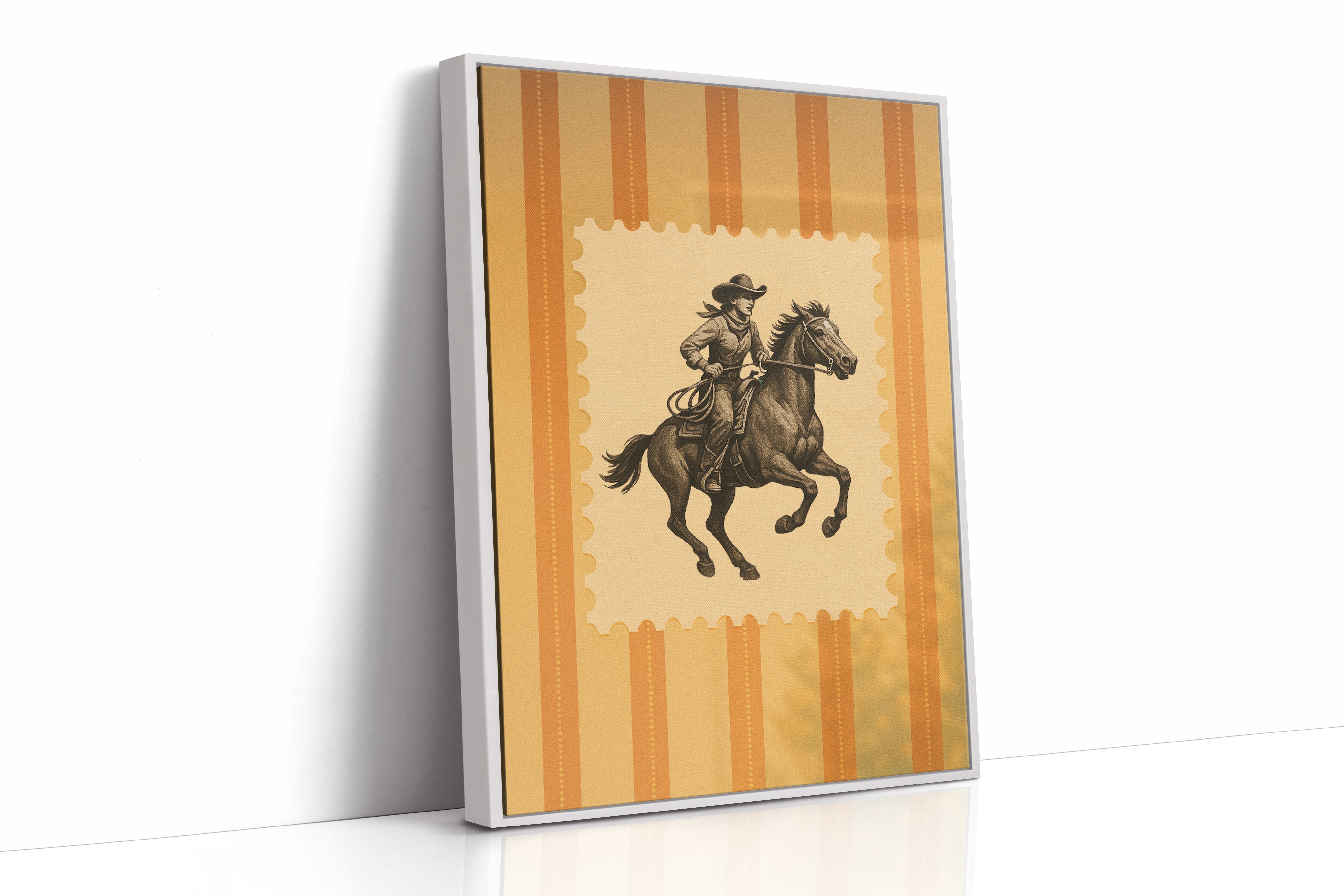 Frontier Spirit On Amber Stripes