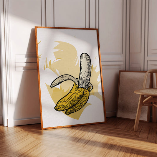 Banana Sketches Its Morning Story