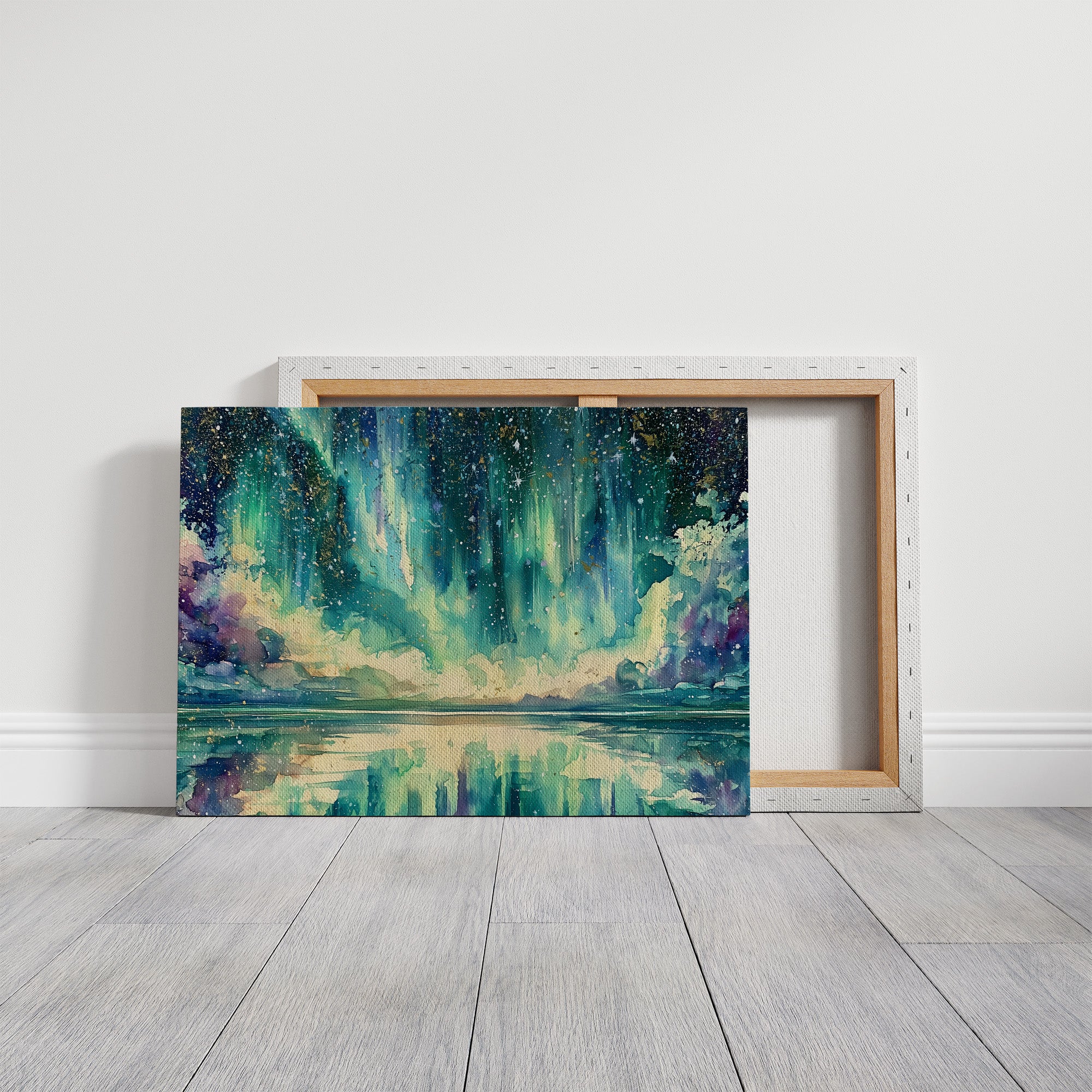 Aurora Spills Into the Lake