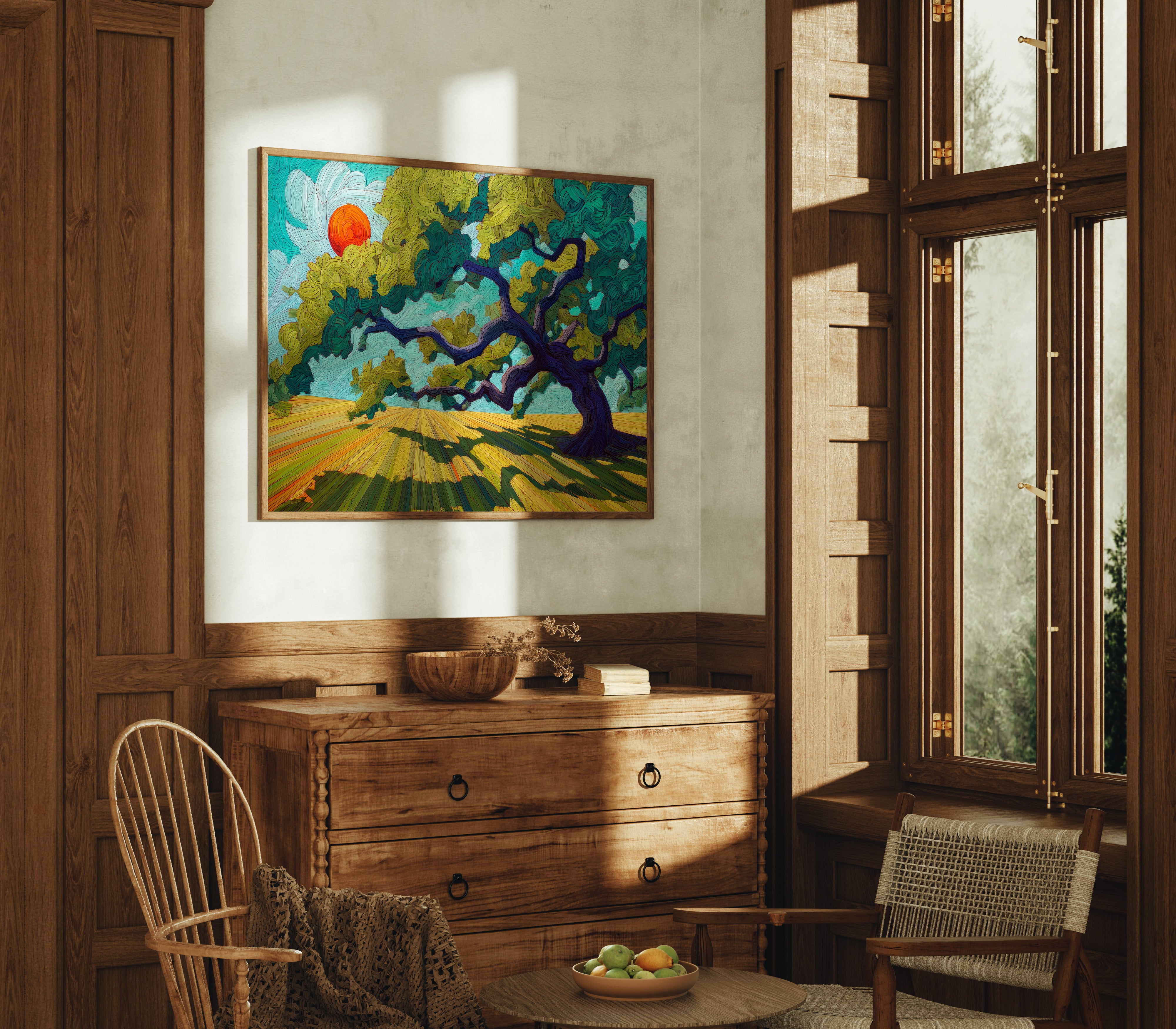 Ancient Oak Dances With Sunlight