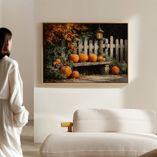 Harvest Glow Beneath Autumn Leaves