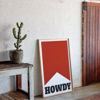 Howdy Western Banner Print