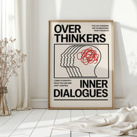 Overthinkers Inner Dialogues – Bold Modern Mental Health Print