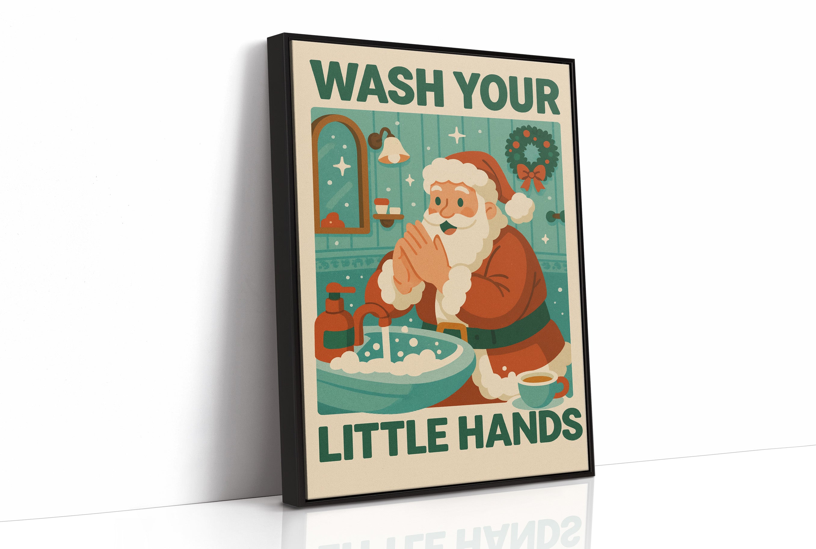 Retro Santa's Hygiene Reminder