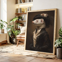 Dapper Ferret in Elegant Attire