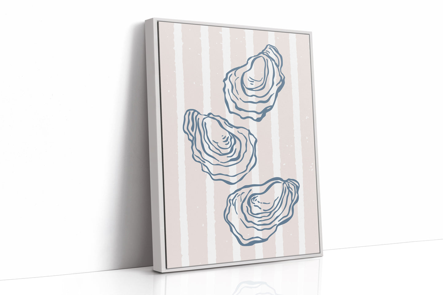 Coastal Treasures On Blush Stripes