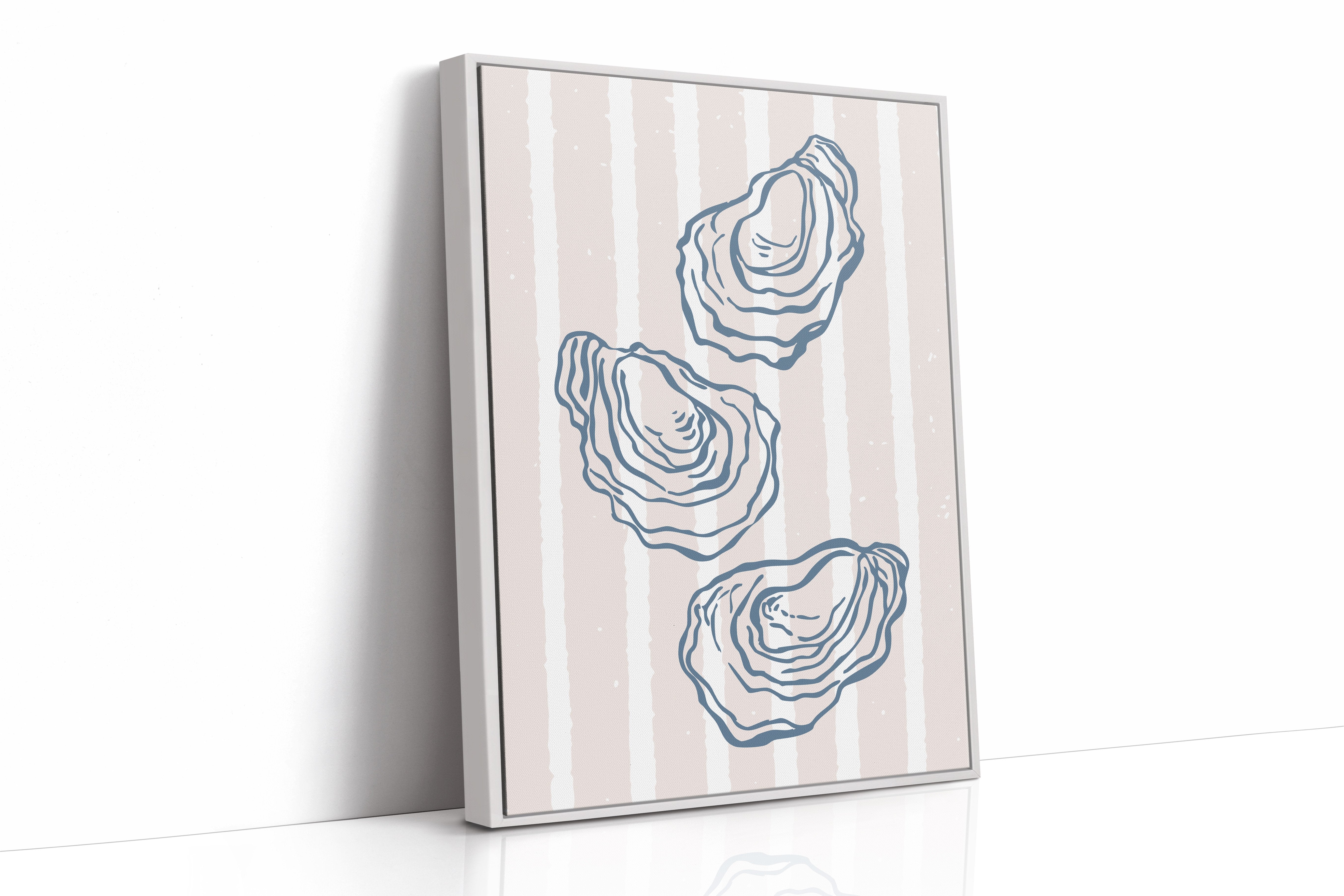 Coastal Treasures On Blush Stripes