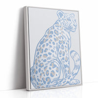Azure Leopard In Desert Calm