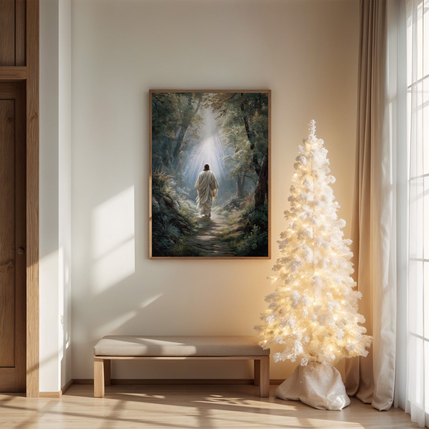 Light Guides The Forest Path