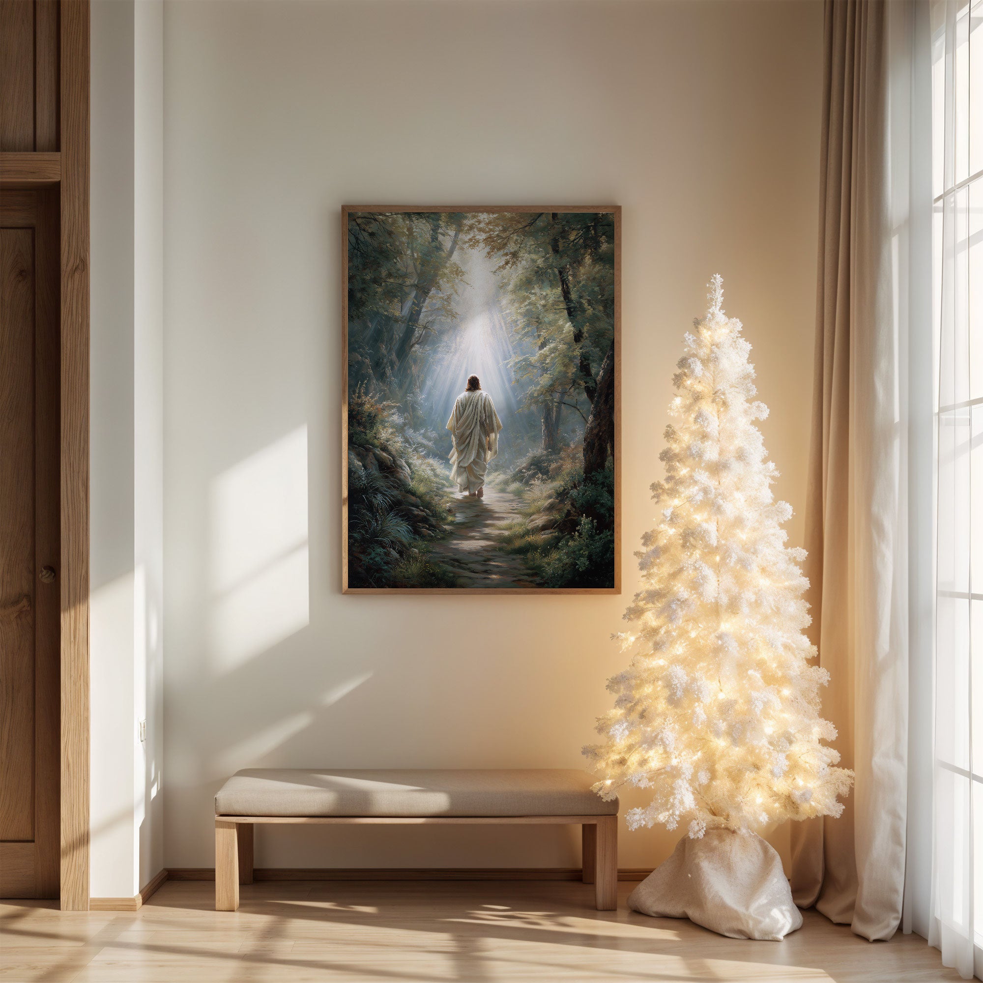 Light Guides The Forest Path