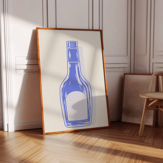 Periwinkle Glass Holds Empty Stories