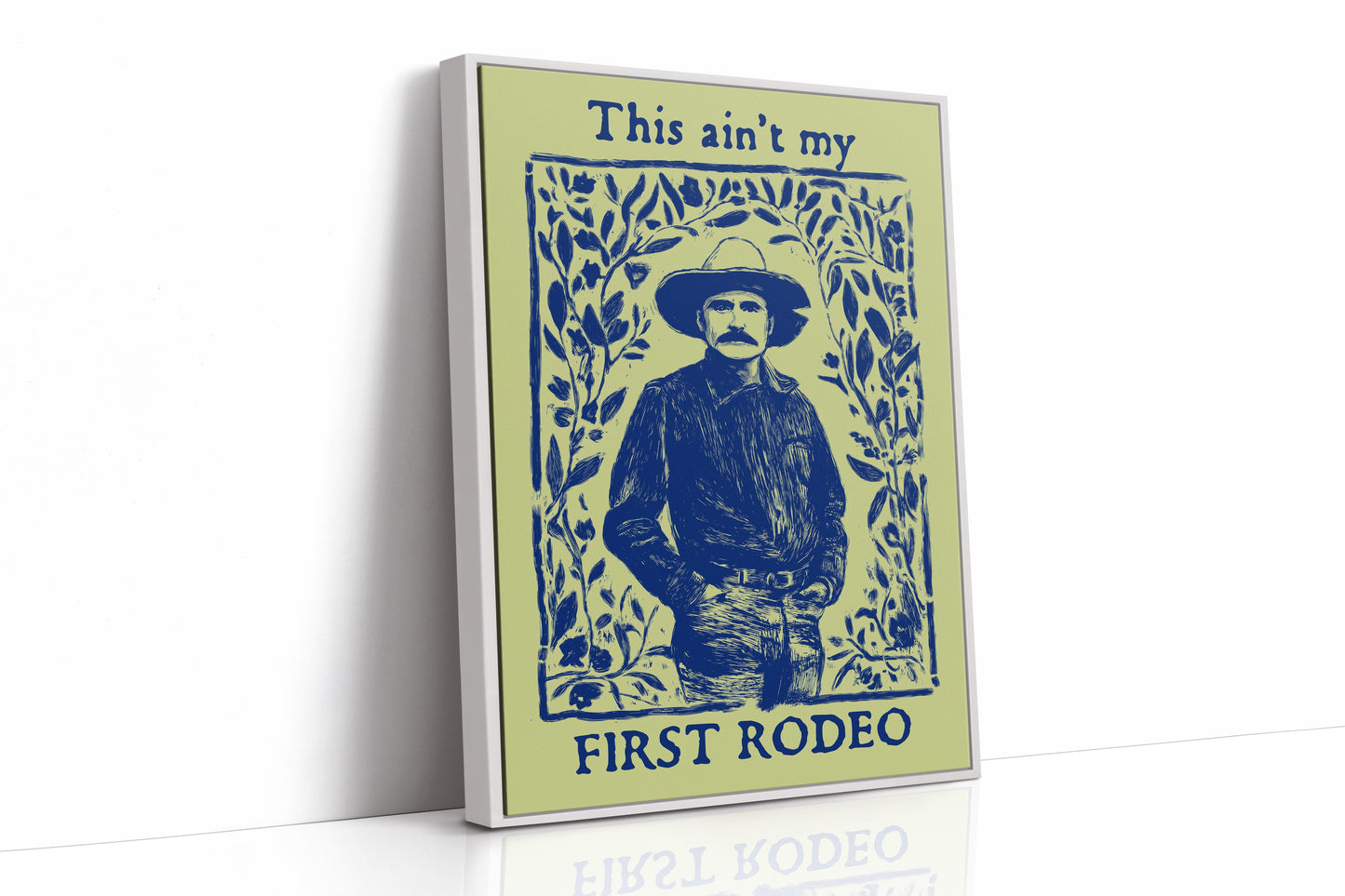 Cowboy Blues On Sage Green