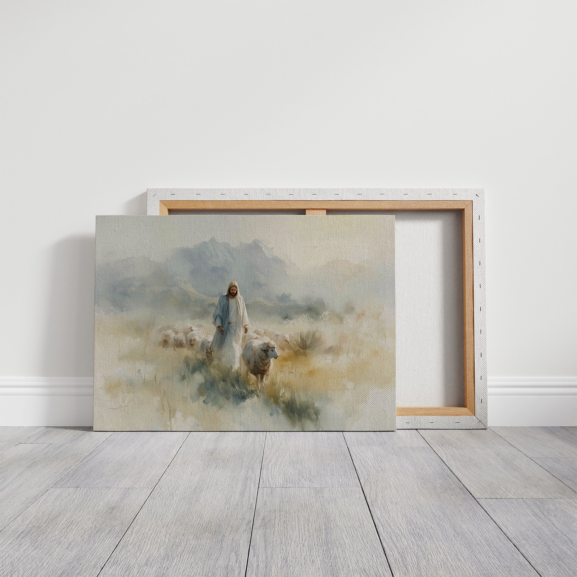 Gentle Shepherd Among Misty Hills