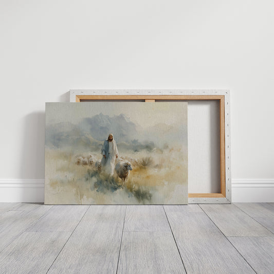 Gentle Shepherd Among Misty Hills