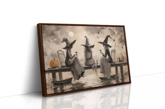 Moonlit Sisters Toast Autumn Spirits