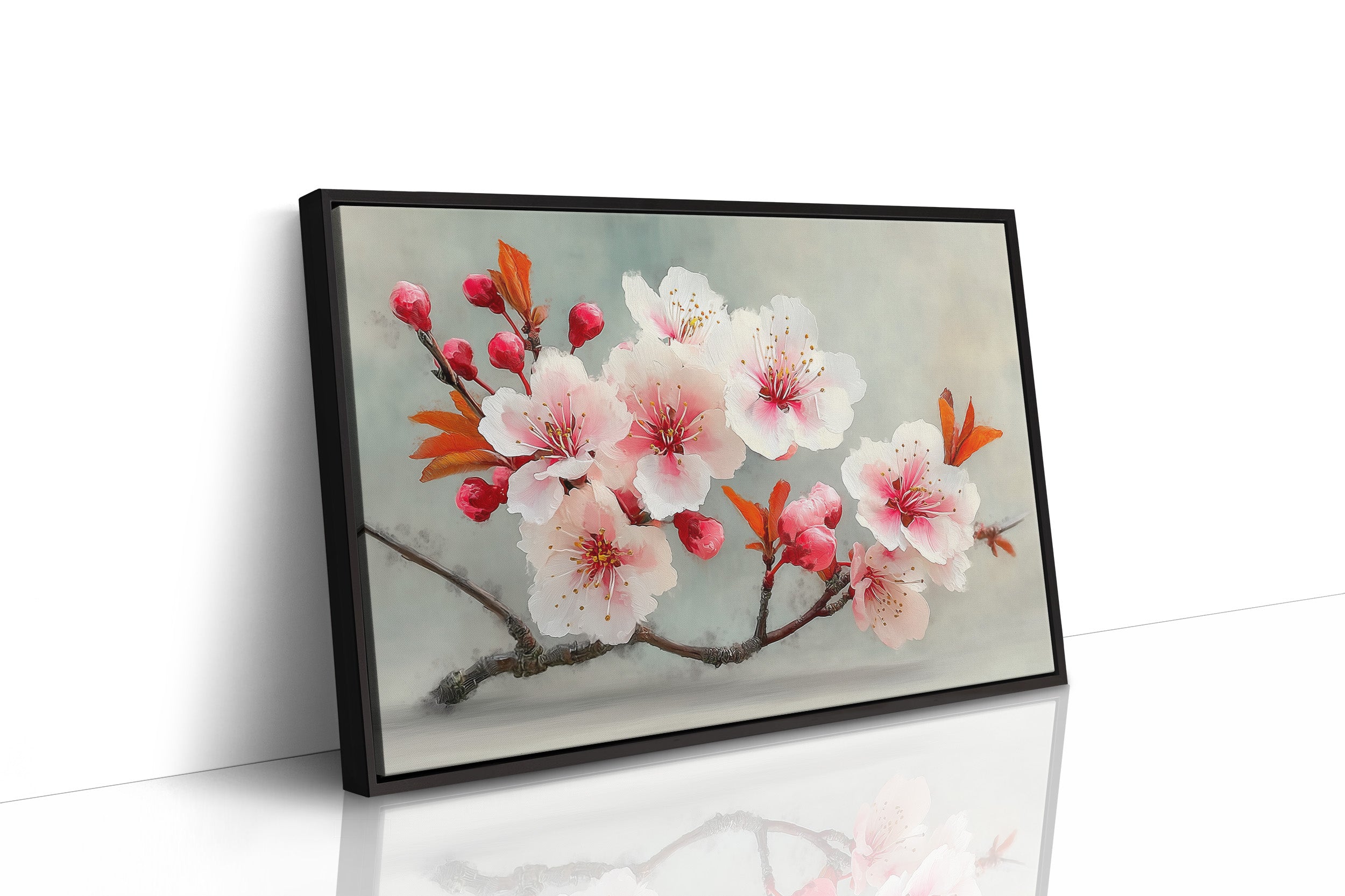 Blossoms Rest In Golden Hour Light