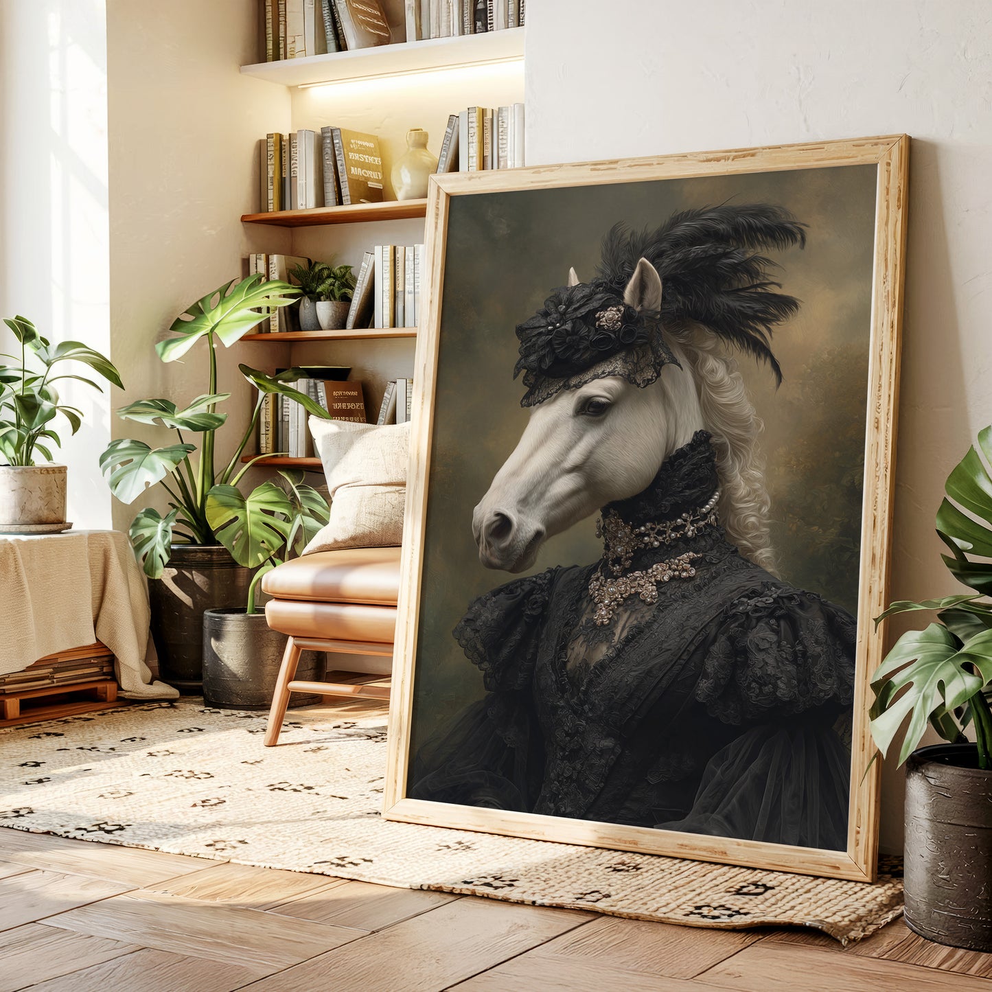 Elegance Draped in Midnight Silk