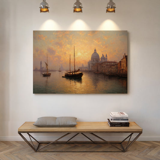 Venetian Sails Chase Golden Light