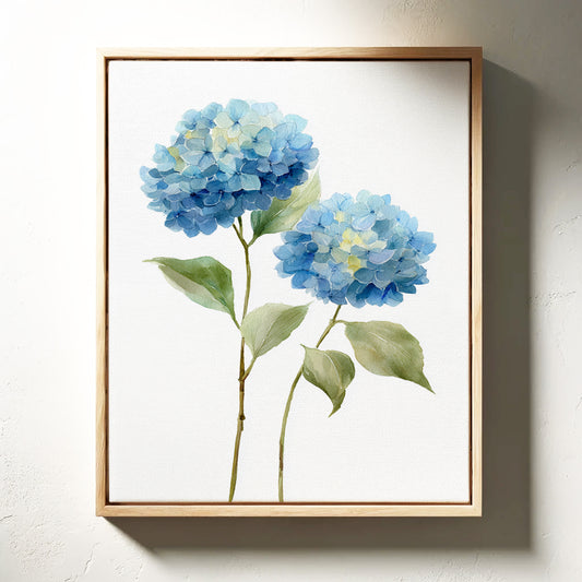 Summer Rain Fills Blue Petals