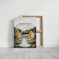 Be Still Autumn River Psalm Print