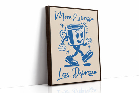 More Espresso Less Depresso Coffee Humor