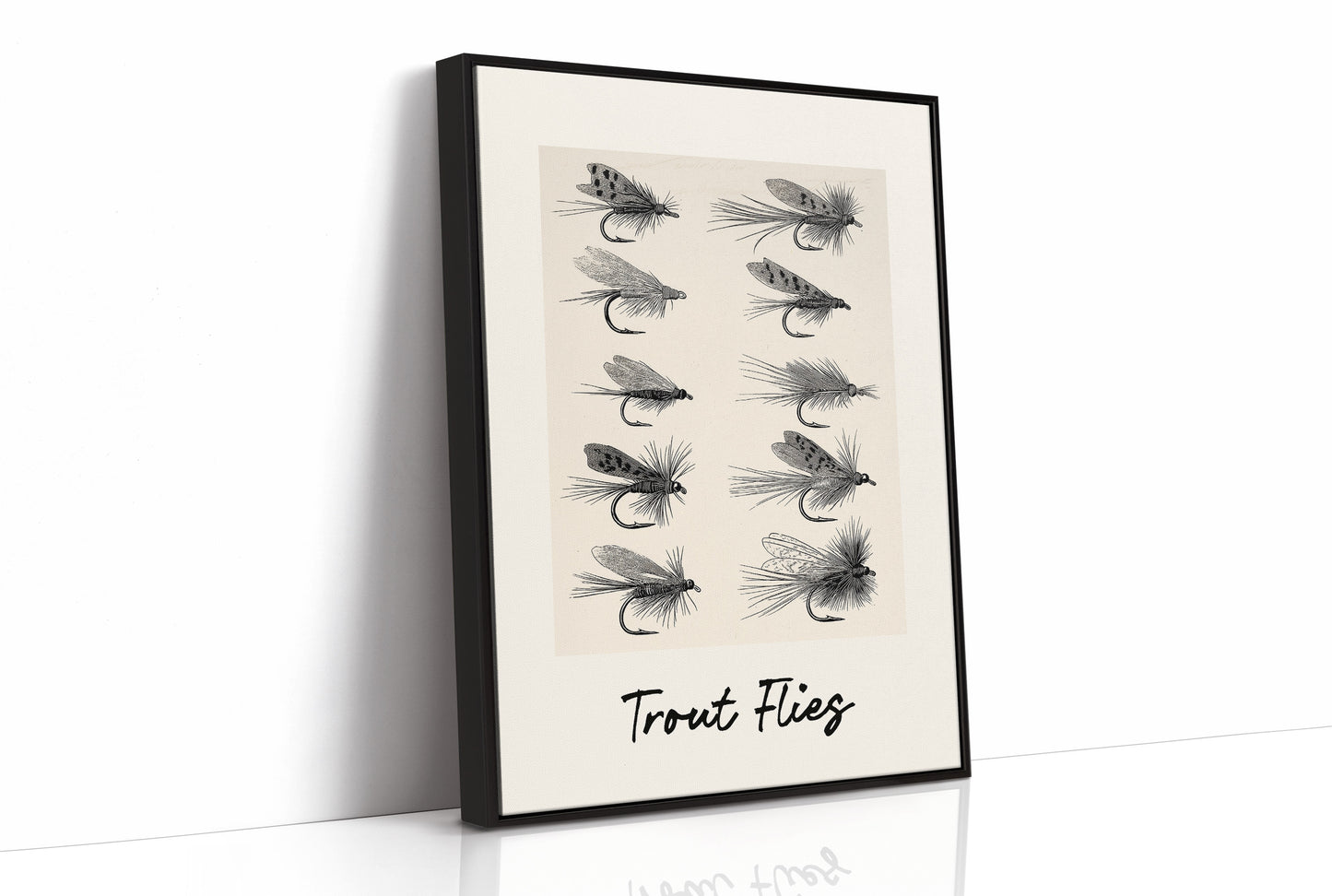 Trout Flies, Ten on the Page