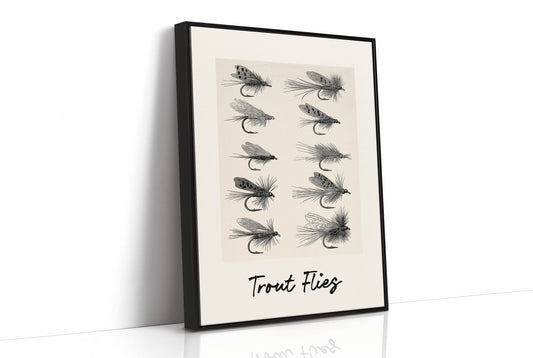 Trout Flies, Ten on the Page
