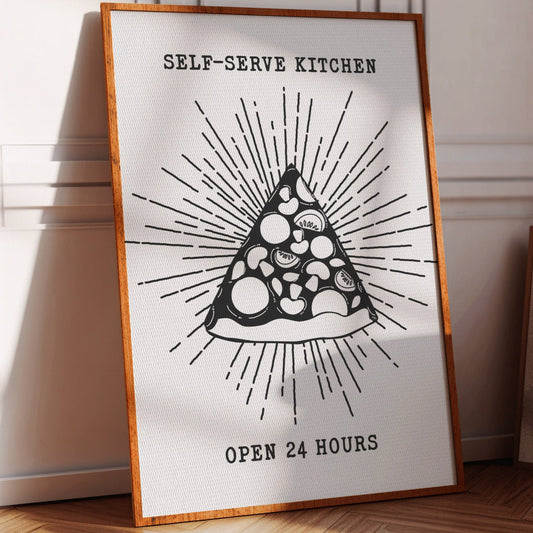 Midnight Pizza Glows Like Stars