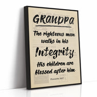 Grandpa, His Children Are Blessed — Newsprint
