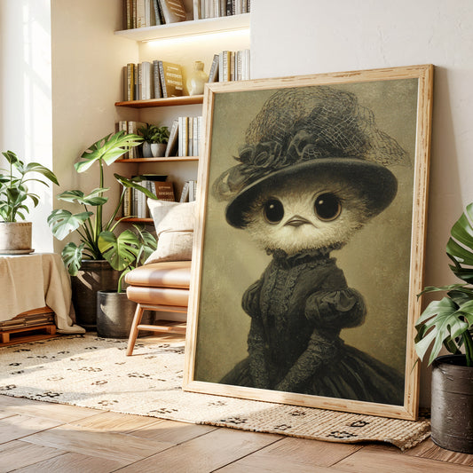Regal Owl in Elegant Attire