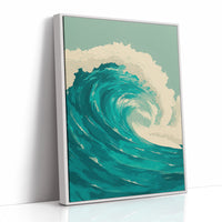 Teal Currents Meet Desert Calm