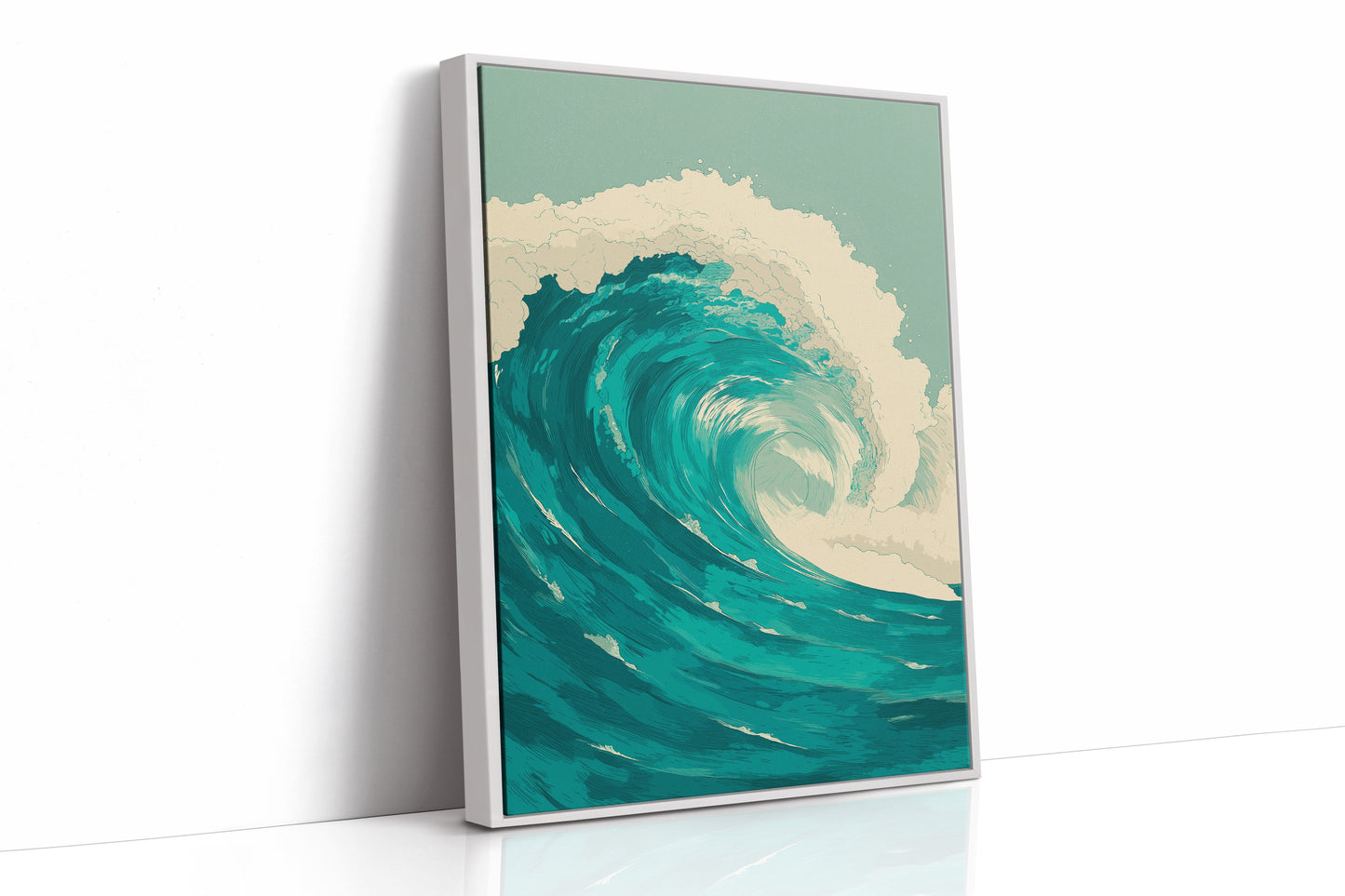 Teal Currents Meet Desert Calm