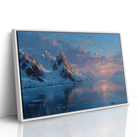 Glacial Sunset Reflections